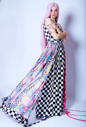 Load image into Gallery viewer, Vestido Amanza Ajedrez - Couture
