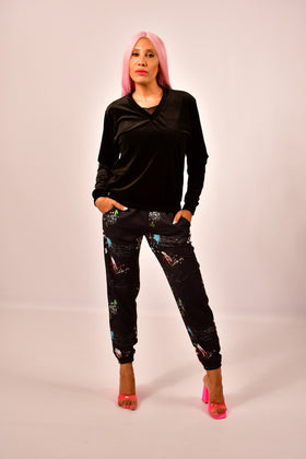 Cargar imagen en el visor de la galería, VICTORIA Basic Black - Jersey
