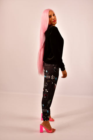 VICTORIA Basic Black - Jersey