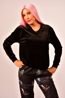 Cargar imagen en el visor de la galería, VICTORIA Basic Black - Jersey
