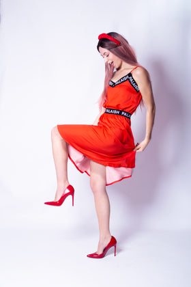 Cargar imagen en el visor de la galería, Falda Tina- Basic-Rojo
