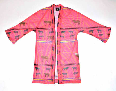 Kaftan/Kimono Kei - Tiger Pink